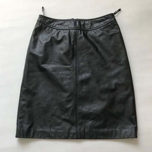 LOFT Dresses & Skirts - Ann Taylor LOFT 100% Leathe Pencil Skirt 4